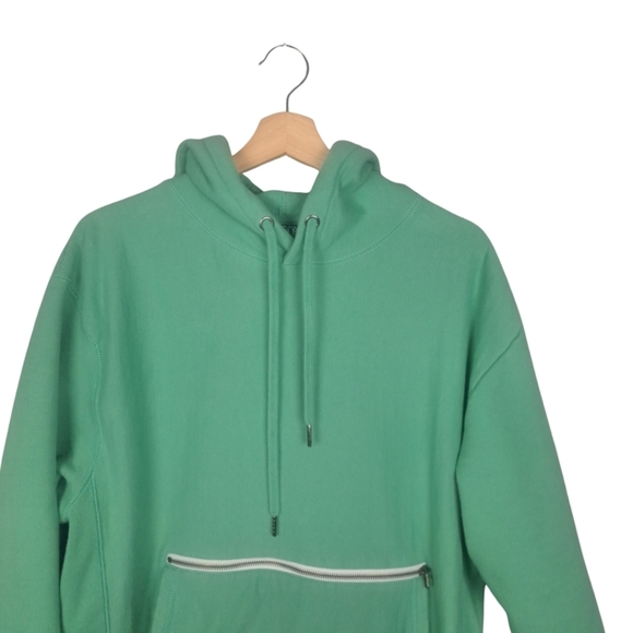 Maison Article Shoe Palace Men's L Oversized Terry Pullover Hoodie Jade - Picture 5 of 14